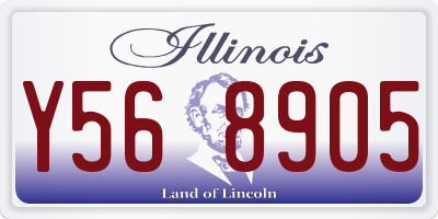 IL license plate Y568905