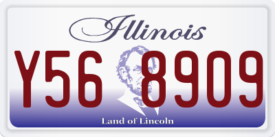 IL license plate Y568909