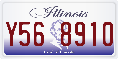 IL license plate Y568910