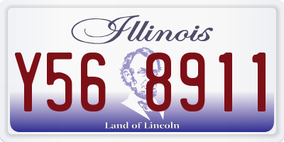 IL license plate Y568911