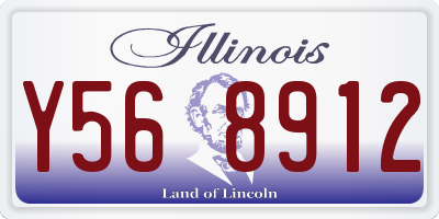 IL license plate Y568912