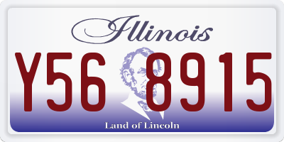 IL license plate Y568915