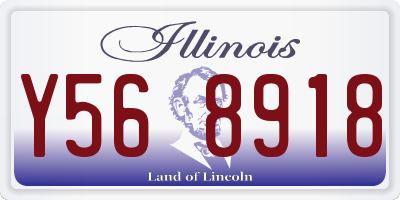 IL license plate Y568918