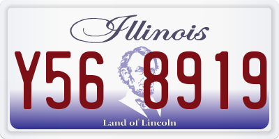 IL license plate Y568919