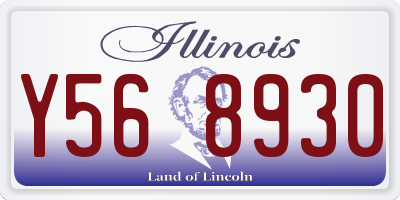 IL license plate Y568930