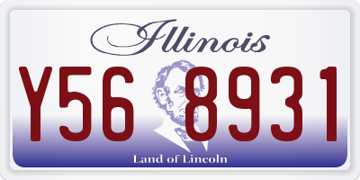 IL license plate Y568931
