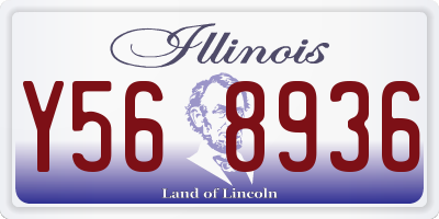 IL license plate Y568936