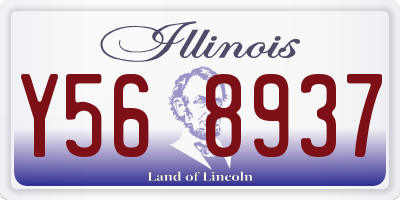 IL license plate Y568937