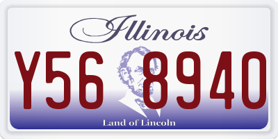 IL license plate Y568940
