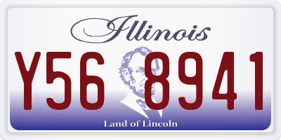 IL license plate Y568941
