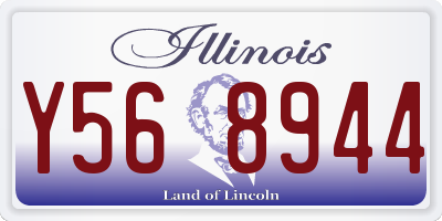 IL license plate Y568944