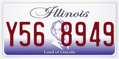 IL license plate Y568949
