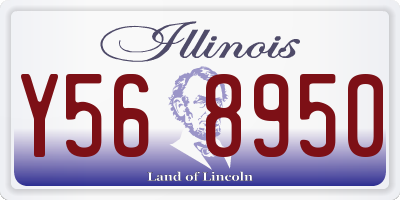 IL license plate Y568950