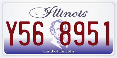 IL license plate Y568951
