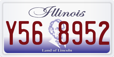 IL license plate Y568952