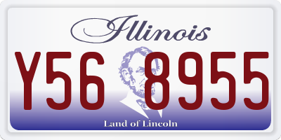 IL license plate Y568955