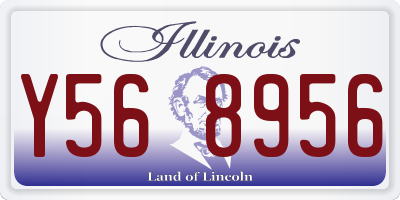 IL license plate Y568956