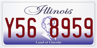 IL license plate Y568959