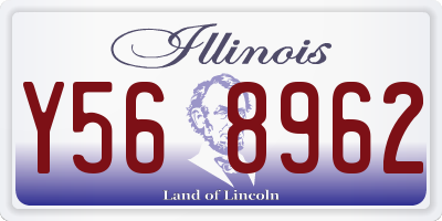 IL license plate Y568962