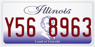 IL license plate Y568963