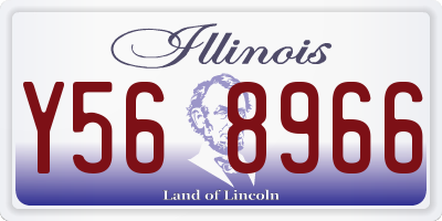 IL license plate Y568966