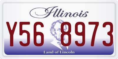 IL license plate Y568973