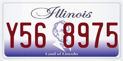 IL license plate Y568975
