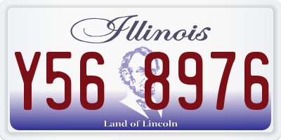 IL license plate Y568976
