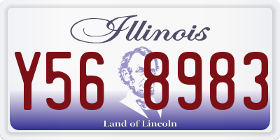 IL license plate Y568983