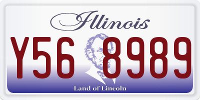 IL license plate Y568989