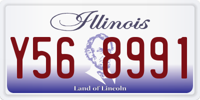 IL license plate Y568991