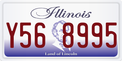 IL license plate Y568995