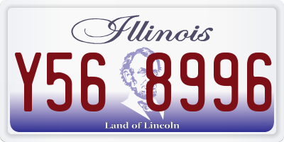 IL license plate Y568996
