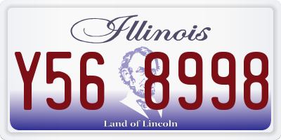 IL license plate Y568998
