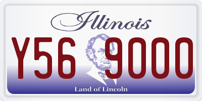 IL license plate Y569000