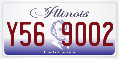 IL license plate Y569002