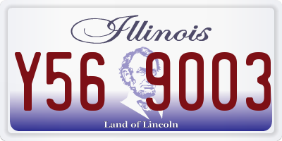 IL license plate Y569003