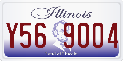 IL license plate Y569004