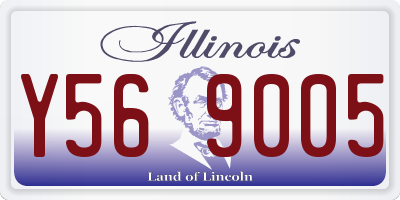 IL license plate Y569005