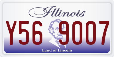 IL license plate Y569007