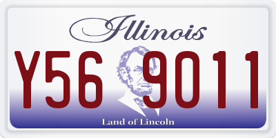 IL license plate Y569011