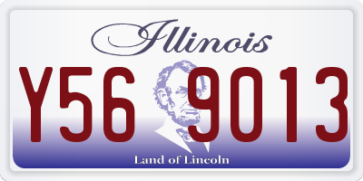 IL license plate Y569013