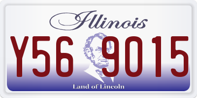 IL license plate Y569015