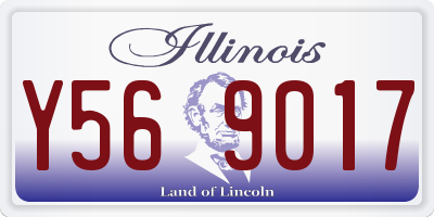 IL license plate Y569017