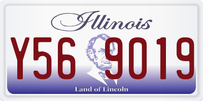 IL license plate Y569019