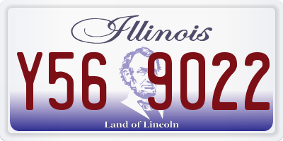 IL license plate Y569022