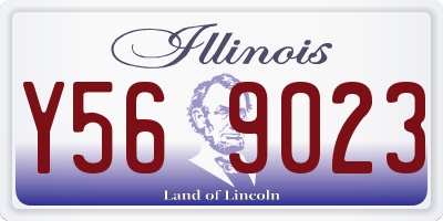 IL license plate Y569023