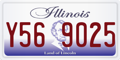 IL license plate Y569025