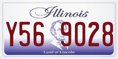 IL license plate Y569028