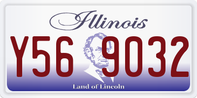 IL license plate Y569032